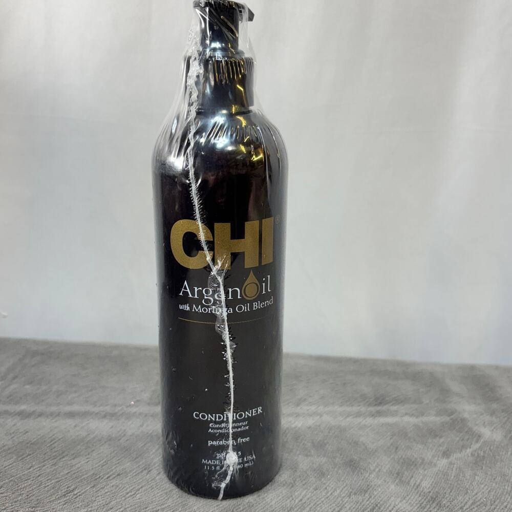CHI Argan Oil Plus Moringa Oil Conditioner New 11.5 fl oz Pump Paraben Free